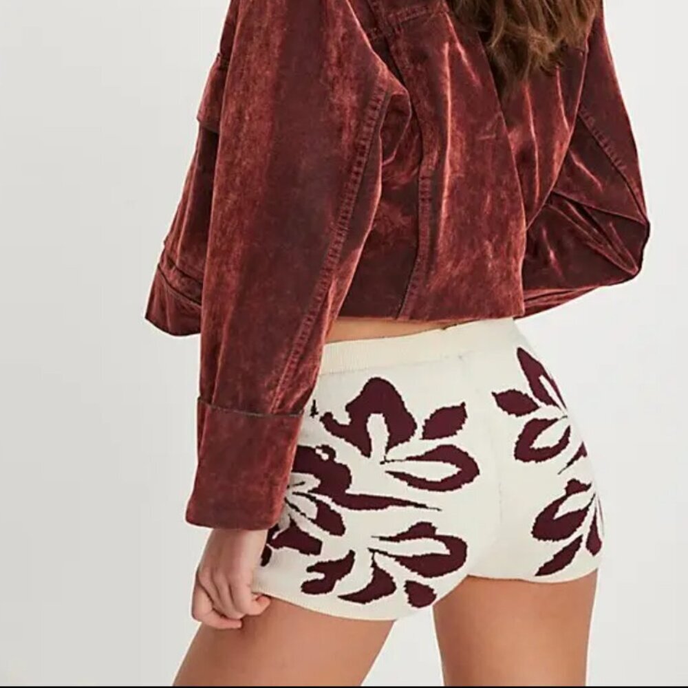 NWT Free People Kaia Swit Shorts in Neutral Combo - Picture 2 of 4